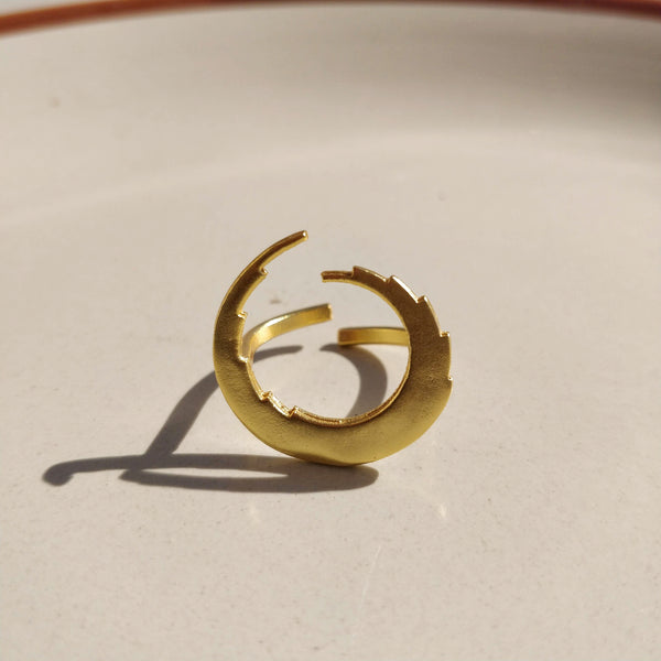 Brass Gold Finish Ring