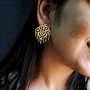 Brass Earrings | Gold Finish