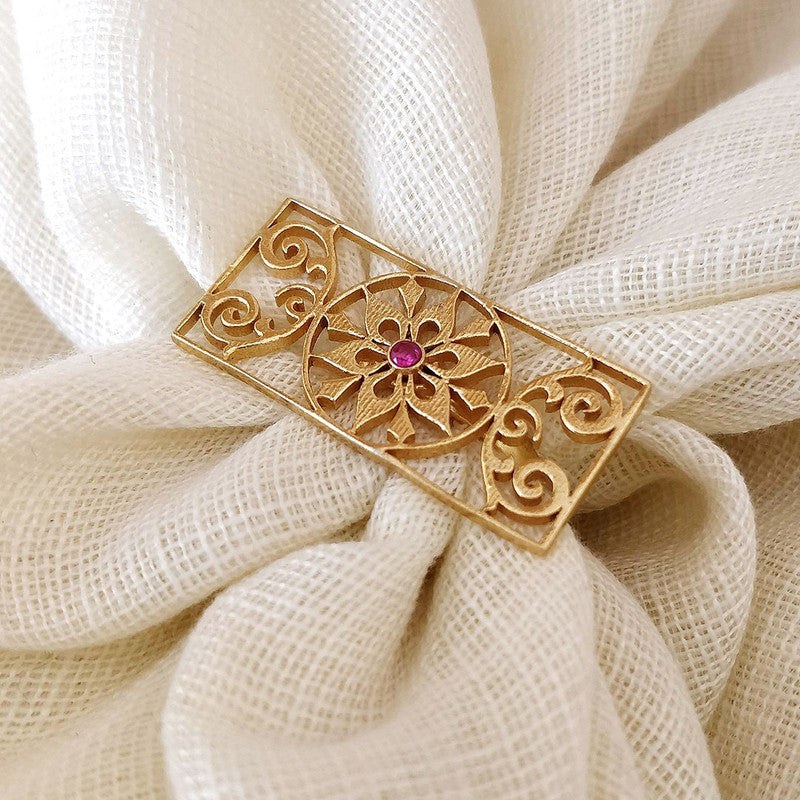 Brass Ring | Gold & Pink