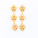 Brass Dangler Earrings | Long Earrings | 18K Gold Plated