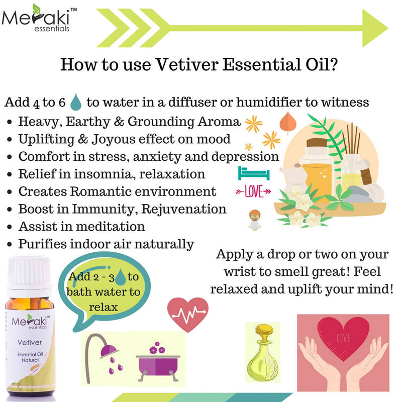 Vetiver Essential Oil | 10 ml | Mind Relaxant