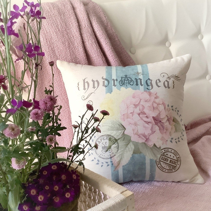 Cotton Cushion Cover | Pink & Blue