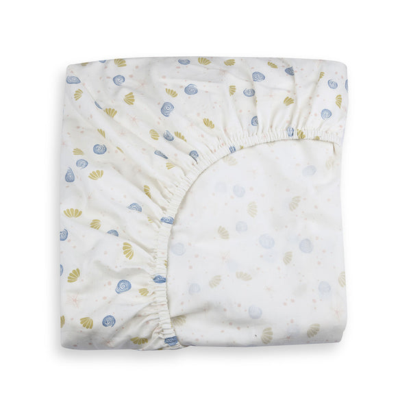 Fitted Sheet for Baby Crib | Natural Dyes & Organic Cotton | White