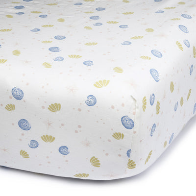 Fitted Sheet for Baby Crib | Natural Dyes & Organic Cotton | White