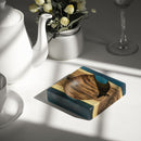 Acacia Wood Ash Tray | Blue