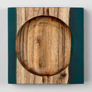 Acacia Wood Ash Tray | Blue