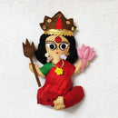 Upcycled Felt Figurine | Goddess Durga & Tiger