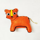 Upcycled Felt Figurine | Goddess Durga & Tiger