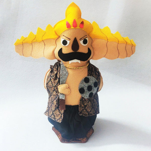 Upcycled Felt Figurine | Ravana