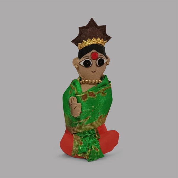 Lord Shiv Parivaar Figurine | Upcycled Felt | Multicolour