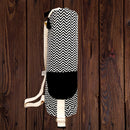 Cotton Yoga Mat Bag | Black & White.