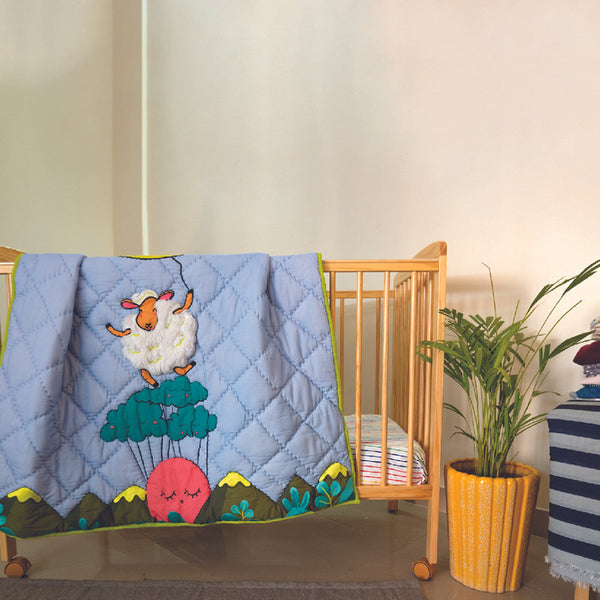 Cotton Cozy Quilt for Kids | Blue