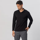 Cotton Polo T-Shirt | Full Sleeve | Black