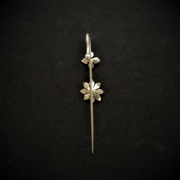 Sterling Silver Ear Cuff | Floral