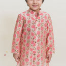 Muslin Cotton Kurta Pajama Set for Boys | Powder Pink