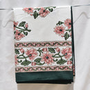 Handblock Printed |Cotton Table Cover | Pink & Green