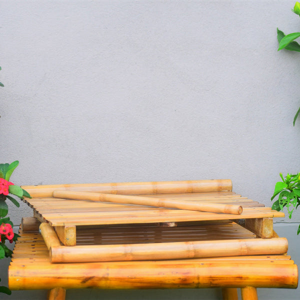 Bamboo Laptop Stand | 3 Ways | Beige | 15 inches