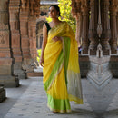 Festive Wear For Women | Chanderi Silk Saree | Yellow