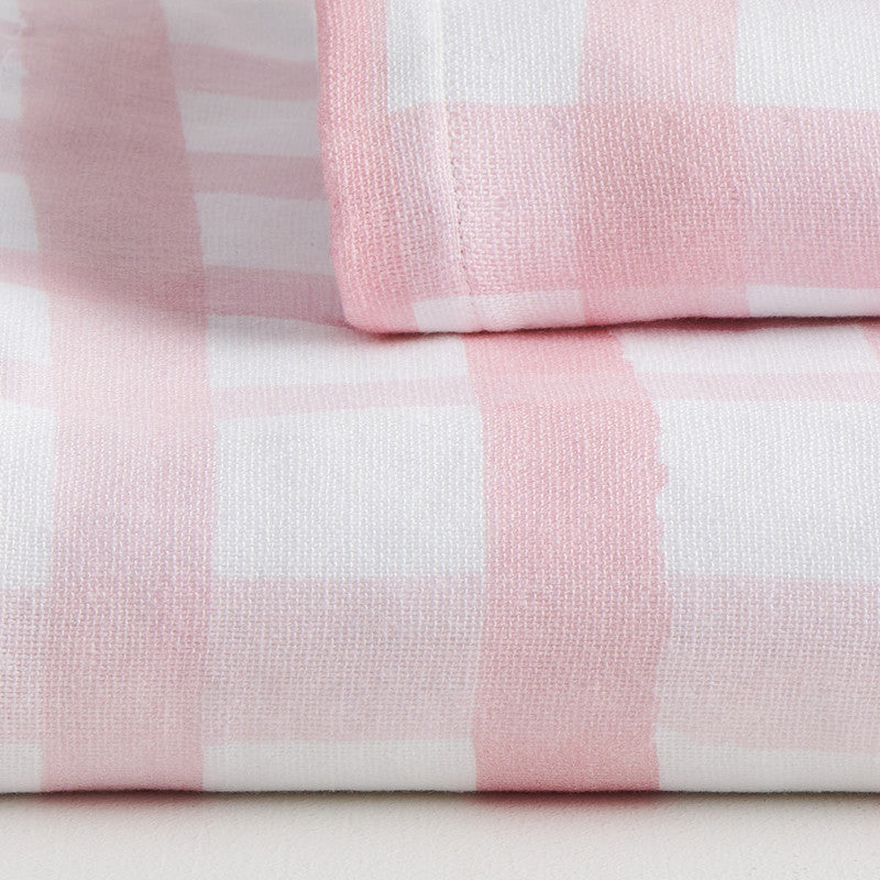 Cotton Hand Towel | Ultra-Soft | White & Pink | 40 x 60 cm