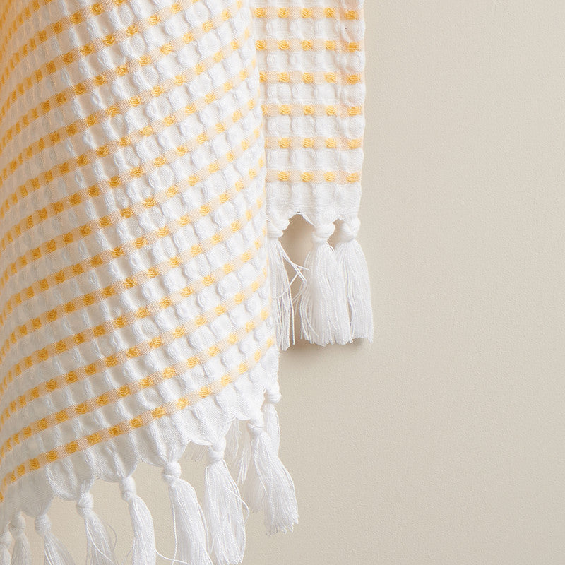 Cotton Hand Towel | Soft-Absorbent | Yellow | 40 x 60 cm