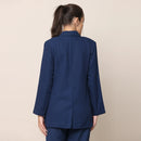 Cotton Tencel Blazer | Navy