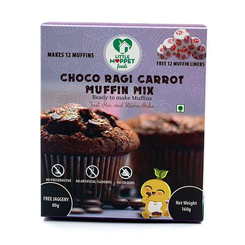 Choco Ragi Carrot Muffin Mix for Kids | 240 g