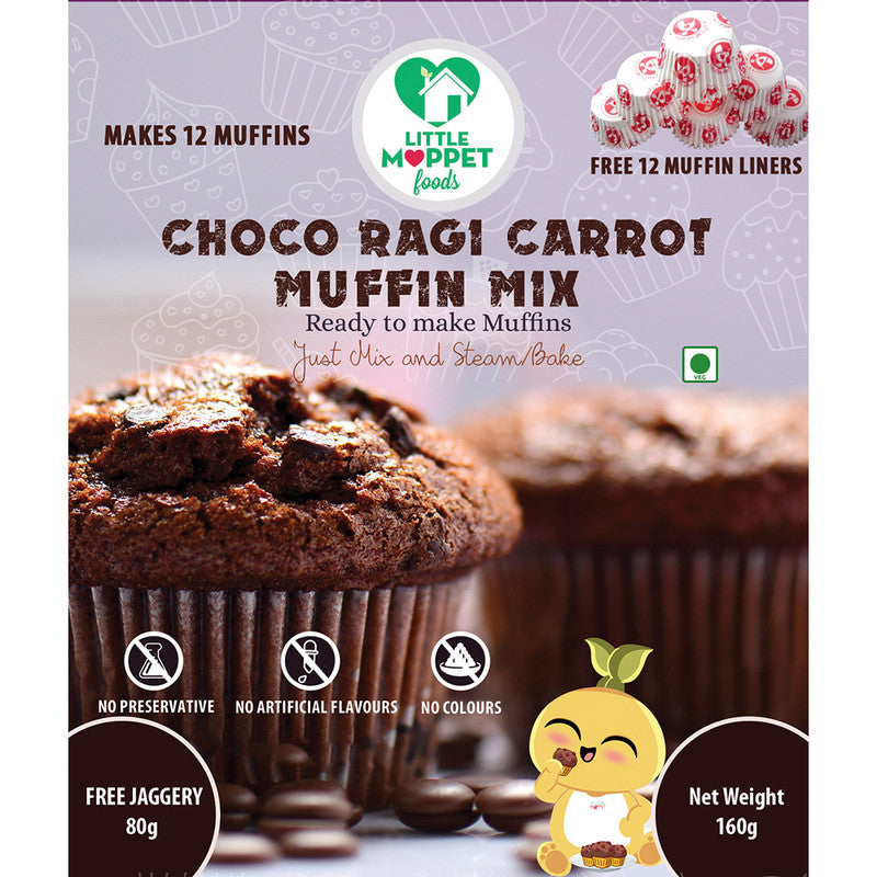 Choco Ragi Carrot Muffin Mix for Kids | 240 g