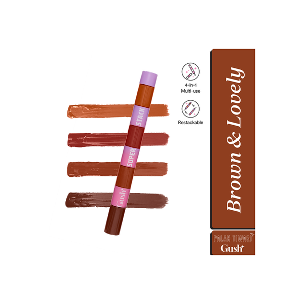 Liquid Lipstick | Multipurpose 4-in-1 Stack | Brown | 8.4 g