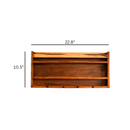 Sheesham Wood Home Bar Cabinet | Brown