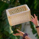 Cotton Storage Basket | Macrame Basket | Cream | 30 cm