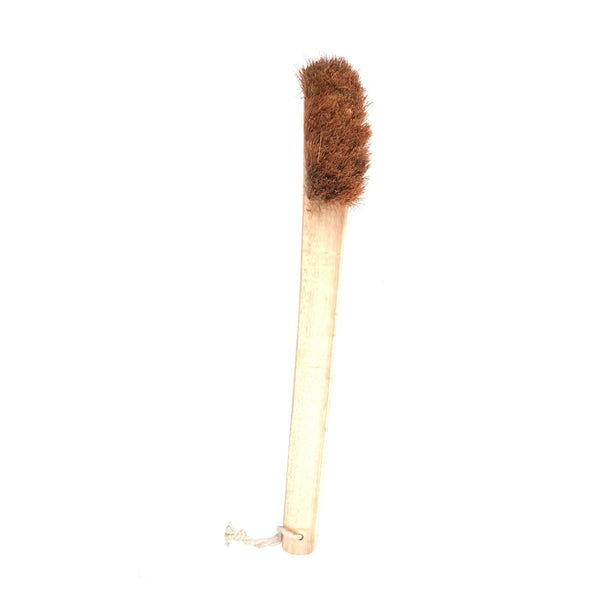 Coir Toilet Cleaning Brush | Long Handle  | Brown | 50 cm