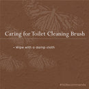 Coir Toilet Cleaning Brush | Long Handle  | Brown | 50 cm