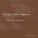 Wooden Table Organiser | Black | 10 cm