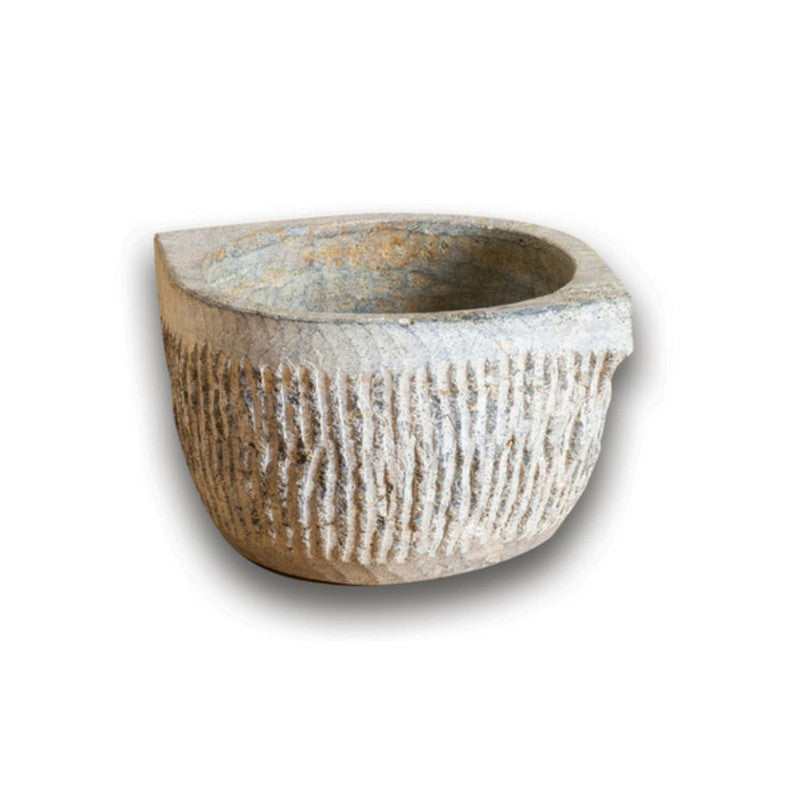 Stoneware Kalchatti Pot | Grey