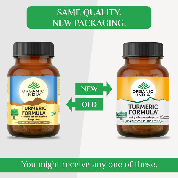 Organic India Turmeric Formula | 60 Capsules | Pack of 2