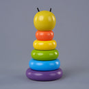 Wooden Baby Stacker | Rainbow Bumblebee | BPA Free | 15 cm | Set of 6