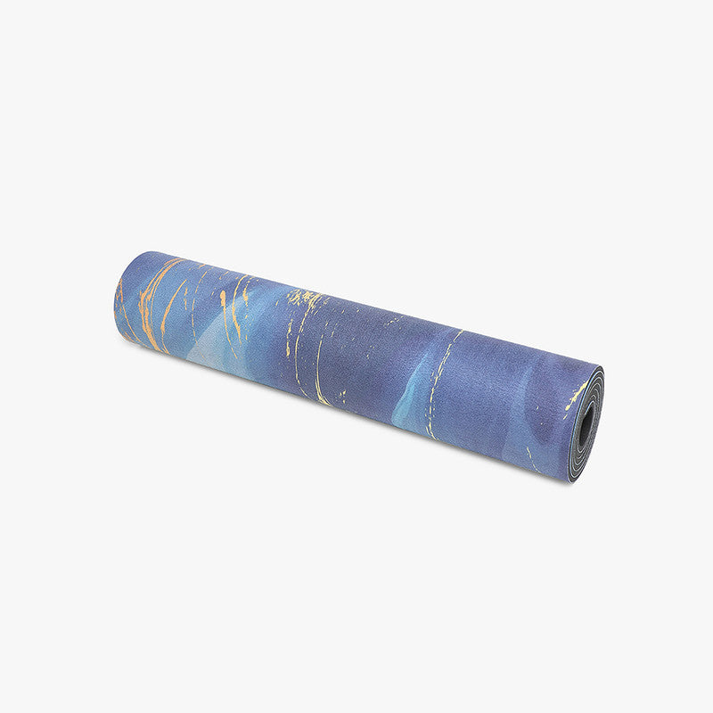 Recycled Suede Yoga Mat | 6 mm | Blue