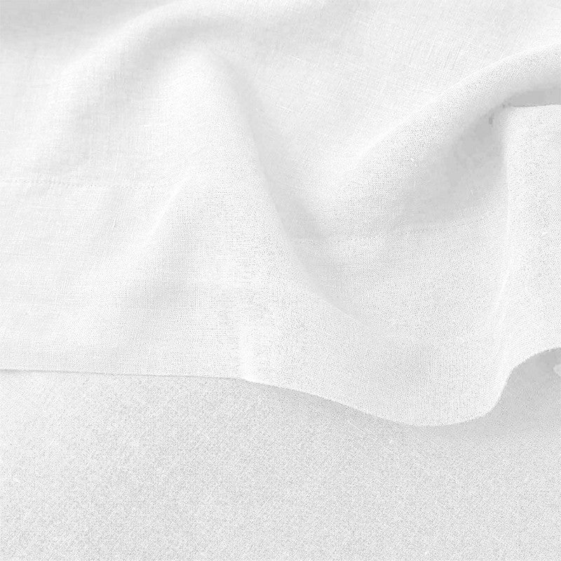 Pure Linen Bedsheet Set | White