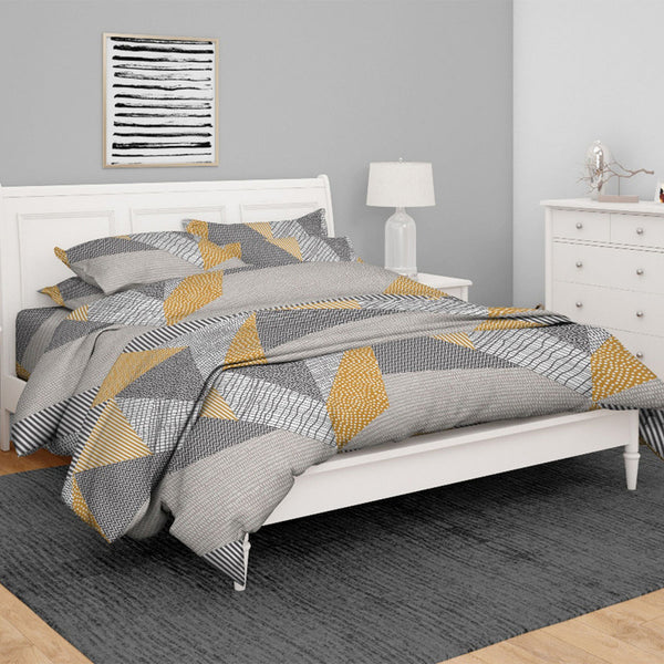 Pure Cotton Bedsheet Set | Orange