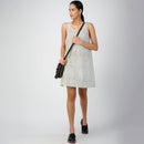 Cotton Mini Dress | Grey