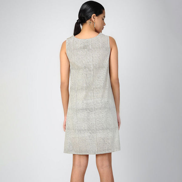 Cotton Mini Dress | Grey