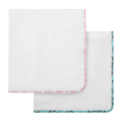 Cotton Baby Swaddle | White | Set of 2 | 127 x 127 cm