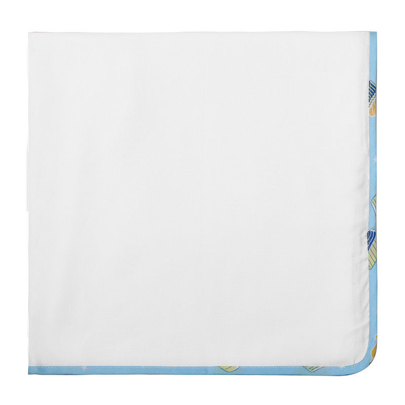 Cotton Baby Swaddle | White | Set of 2 | 127 x 127 cm