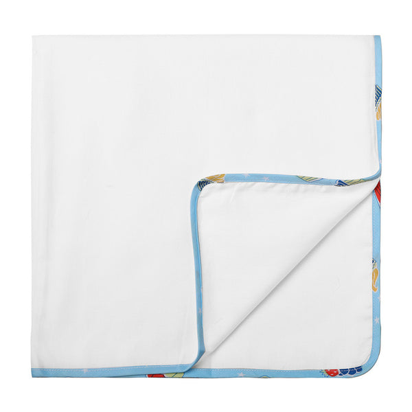 Cotton Baby Swaddle | White | Set of 2 | 127 x 127 cm