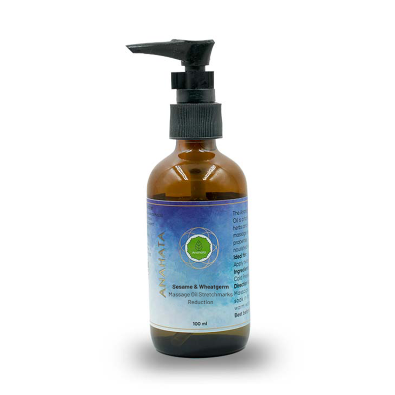 Wheatgerm Massage Oil | Stretch Mark Reduction | 100 ml.