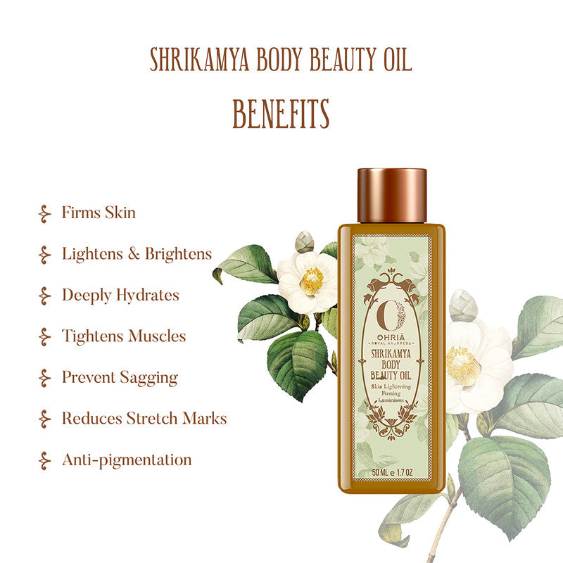 Shrikamya Body Beauty Oil | Reduces Stretch Marks | 50 ml