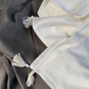 Pure Cotton Throw | White