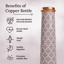 Copper Bottle | Slim | Grey | 750 ml