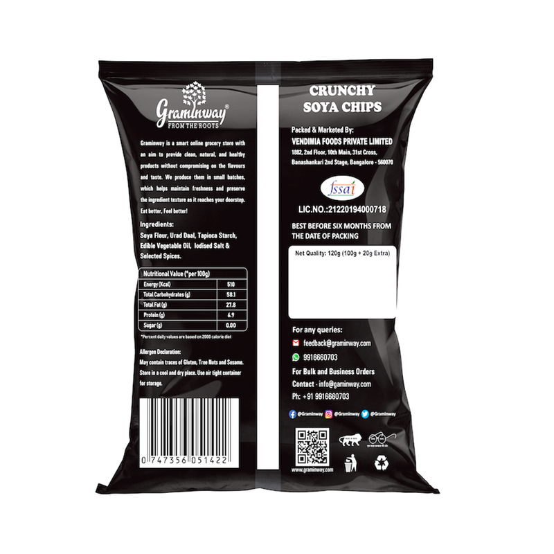 Natural Crunchy Soya Chips | 100 g