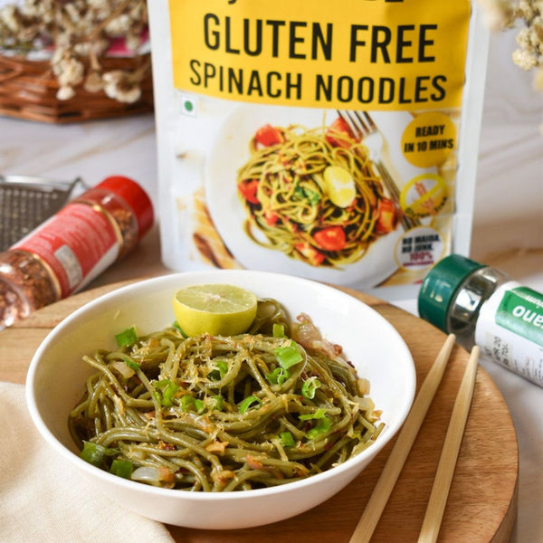 Spinach Noodles | Gluten Free | Anti Oxidant | 100 g.